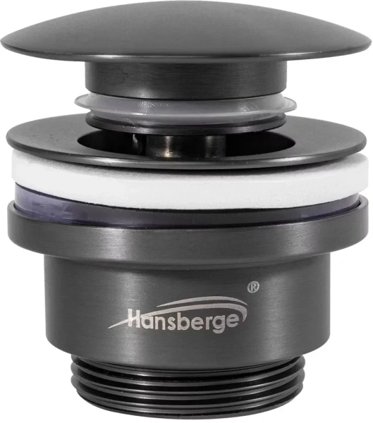 Донный клапан для раковины Hansberge H107 Графит