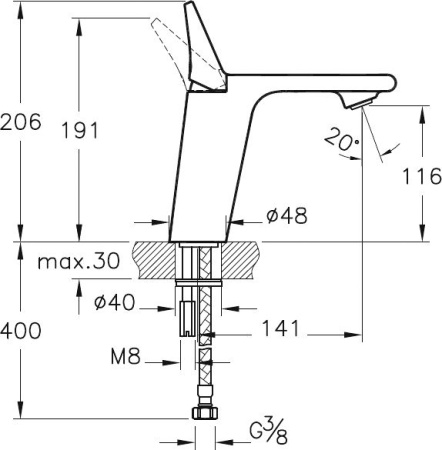 Смеситель для раковины VitrA Memoria A42329