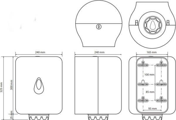 Диспенсер для бумажных салфеток Bemeta Hotel 121403186