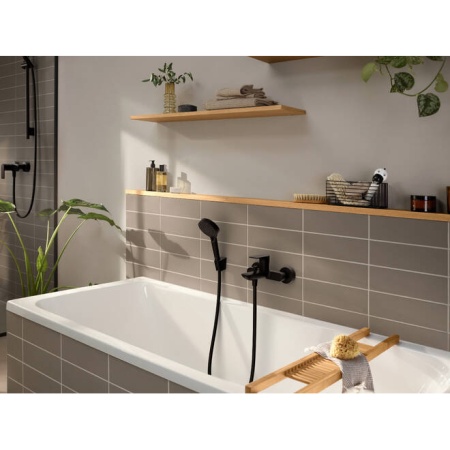Hansgrohe Rebris E Смеситель для ванны черный матовый 72450670