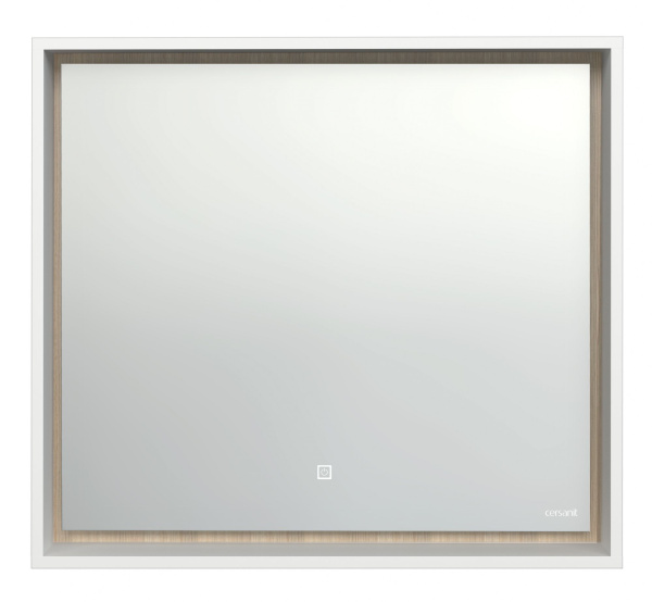 Зеркало Cersanit LOUNA 80 с подсветкой прямоугольное универсальная белый, SP-LU-LOU80-Os