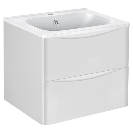 Тумба под раковину Vincea Paola 600 подвесная, 2 выкатных ящика soft close, G.White