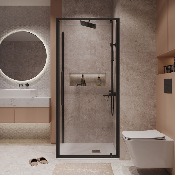 Душевое ограждение Niagara Nova NG-85-10AB-A100B-34 (100*100*195) квадрат, двери распашные