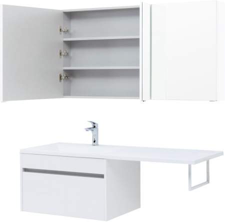 Тумба под раковину Aquanet Токио 68 белый (подвесная, 1 ящик)