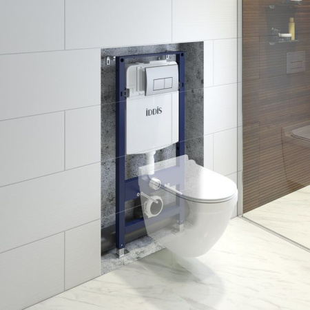 Комплект 2 в 1: инсталляция и клавиша смыва Iddis Optima Home OPH00GCi32K клавиша OPH10G0i77