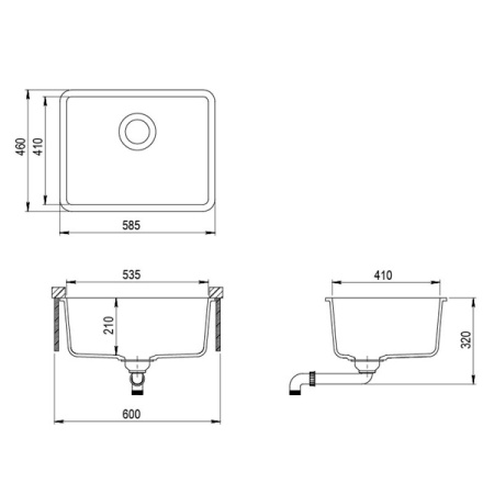 Кухонная мойка AquaSanita Arca SQA 102 W 710