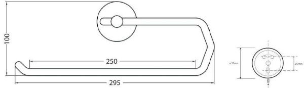 Держатель для полотенец Bemeta Omega 146403152