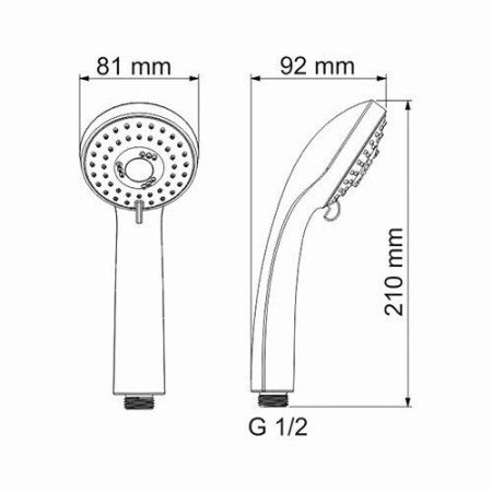 Лейка для душа WasserKRAFT Isar A051