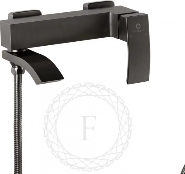 Смеситель для ванны с душем FILARETE Waterfall FL2110 (Графит)