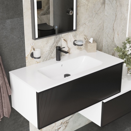Смеситель для раковины STWORKI Ларвик S24010BK черный
