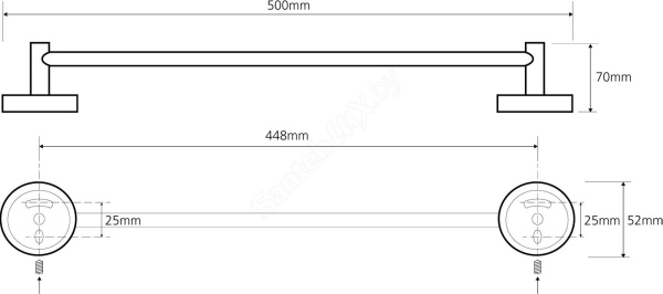 Держатель для полотенец Bemeta Trend-i 104104028g