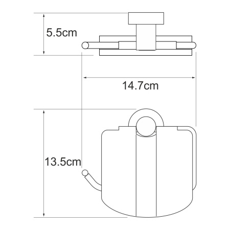 Держатель туалетной бумаги WasserKRAFT Donau K-9425