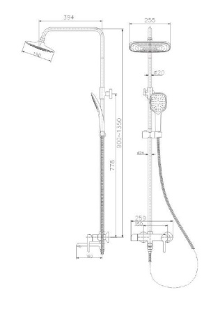 Душевая система Haiba HB24805-7