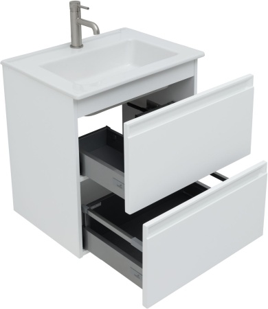 Тумба с раковиной Allen Brau Eclipse 60 1.E1001.WM белый матовый