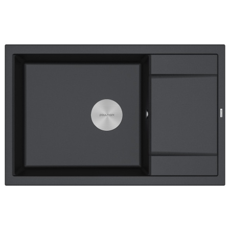 Мойка FLUGEN 60, IT-GRANIT, PM317850-BL, черный гранит, 780х500 мм, Paulmark
