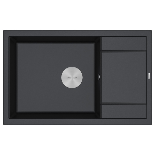 Мойка FLUGEN 60, IT-GRANIT, PM317850-BL, черный гранит, 780х500 мм, Paulmark