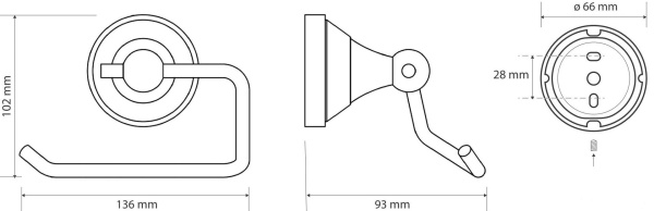 Держатель туалетной бумаги Bemeta Kera 144712027
