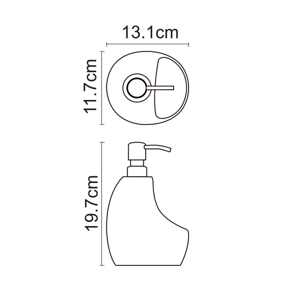 Дозатор с емкостью для губки WasserKRAFT K-8099BLACK