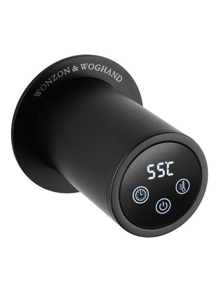 Полотенцесушитель электрический встраиваемый WONZON & WOGHAND, Черный матовый (WW-AL314-MB)