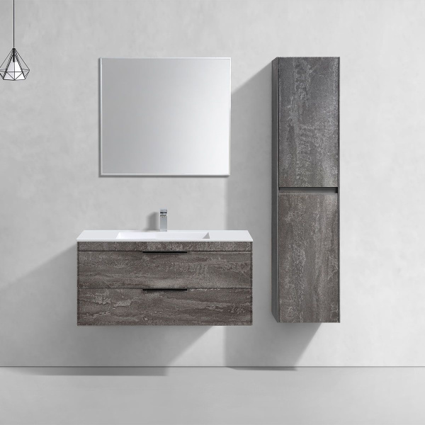 Тумба под раковину Vincea Chiara 2D 1000 подвесная, 2 выкатных ящика soft-close, G.Stone