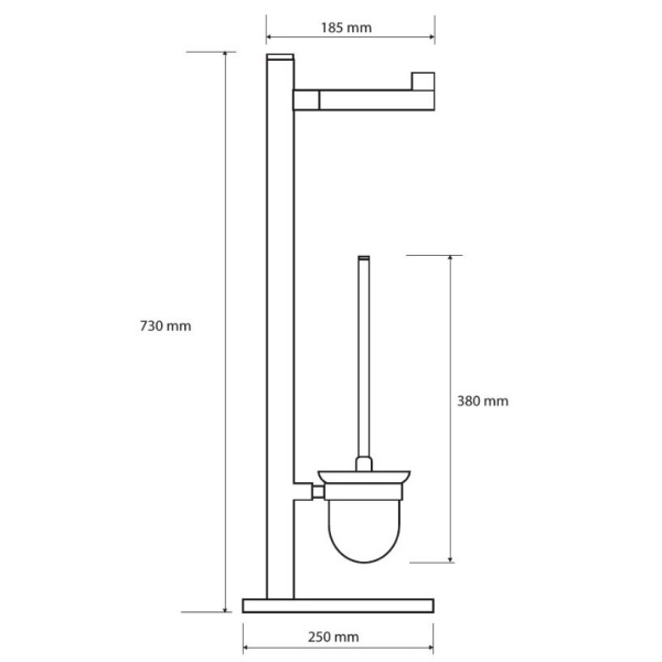 Стойка для туалета Bemeta Omega 104836012