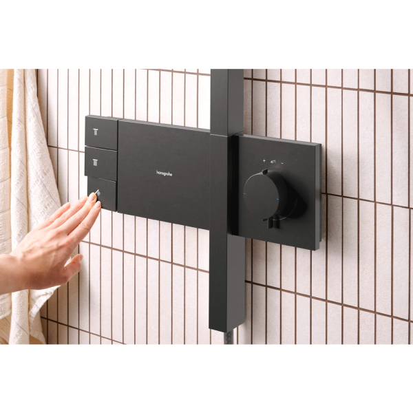 Душевая система Hansgrohe Raindance Alive S Showerpipe 300 ShowerSelect Comfort. 24595340. матовый черный хром 24595340