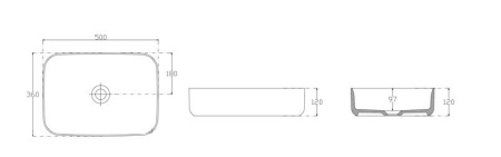 Раковина ISVEA Infinity накладная 500*360*120 цвет изумрудный 10NF65050SV-2P