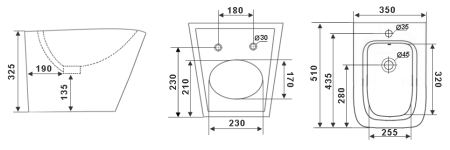 Биде подвесное Timo SOLI TK-304