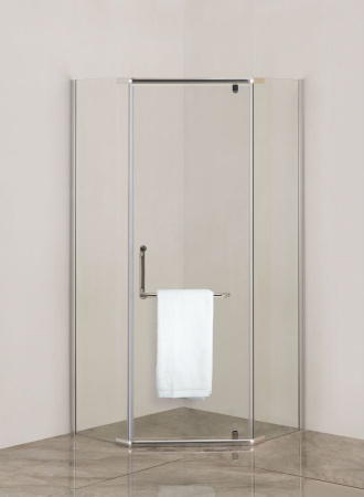 Душевой уголок Agger 03GR090TCR/G правый без поддона 86х86, стекло прозрачное
