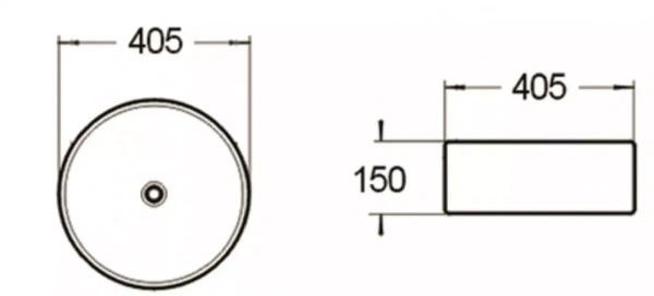 Раковина керамическая (накладная)  SantiLine SL-1056