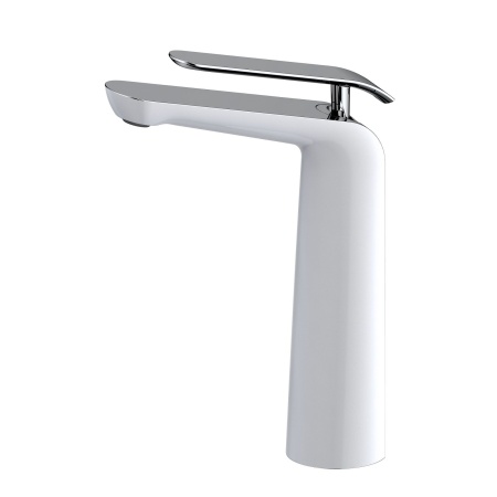 Смеситель для раковины TIMO Olivia 3211/00-16F, белый/хром
