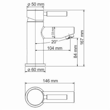 Смеситель для умывальника WasserKRAFT Main 4103T