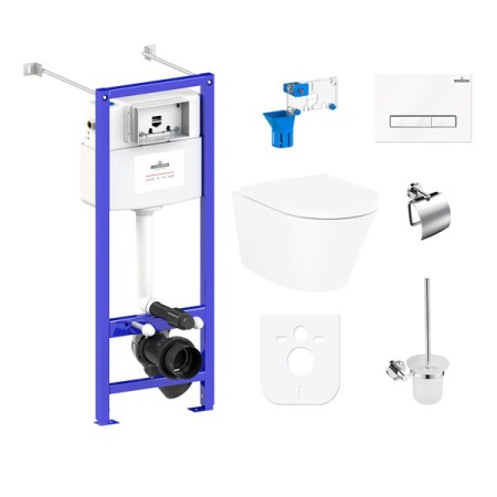 Комплект инсталляции и унитаза 9 в 1 Lavinia Boho Relfix Biore Rimless 97020165