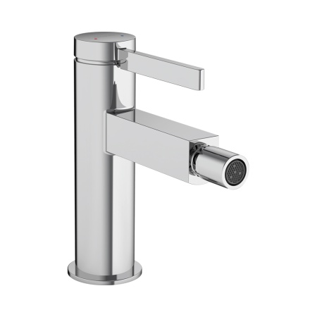 Hansgrohe Finoris Смеситель для биде однорычажный со сливным клапаном Push-Open белый матовый 76200700