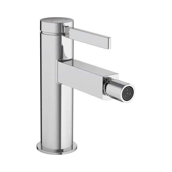 Hansgrohe Finoris Смеситель для биде однорычажный со сливным клапаном Push-Open черный матовый 76200670