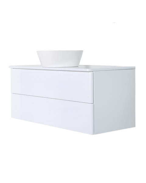 Тумба с раковиной Orange Otto Ot-100TuMDF+B08-360W подвесная