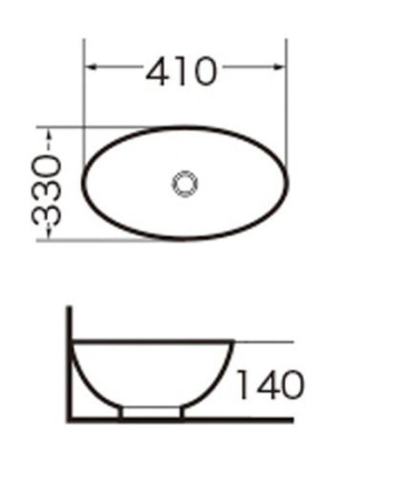 Раковина Grossman GR-3018 410x330x140