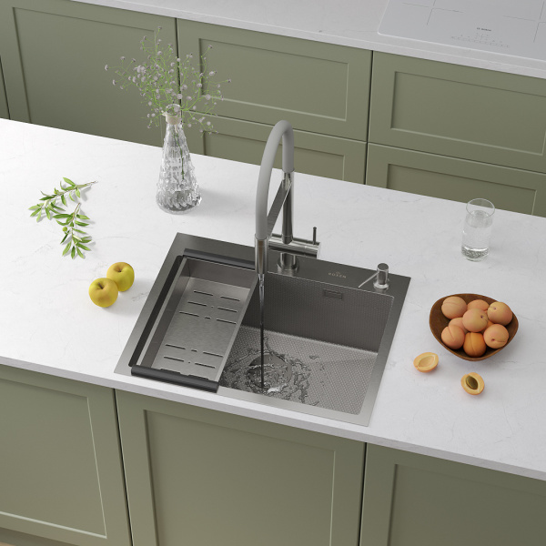 Кухонная мойка Roxen Snake 60 (текстурное покрытие)