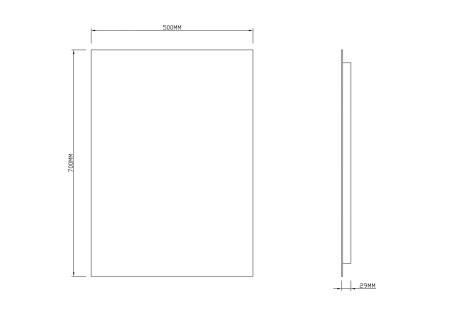 Зеркало RoxenBath Pure (60x80)