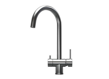 Смеситель для кухни Granula Kitchen Space 7104 черный матовый, подключение к фильтру