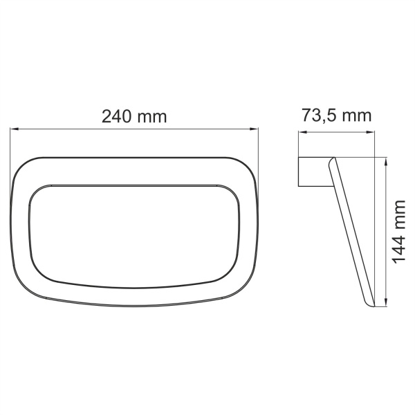 Держатель полотенец WasserKRAFT Elbe K-7260