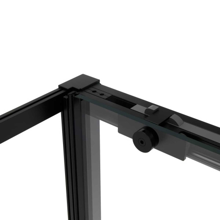 Душевой уголок Vincea Slim Soft VSR-1SS9012CLB, 1200*900, черный, стекло прозрачное