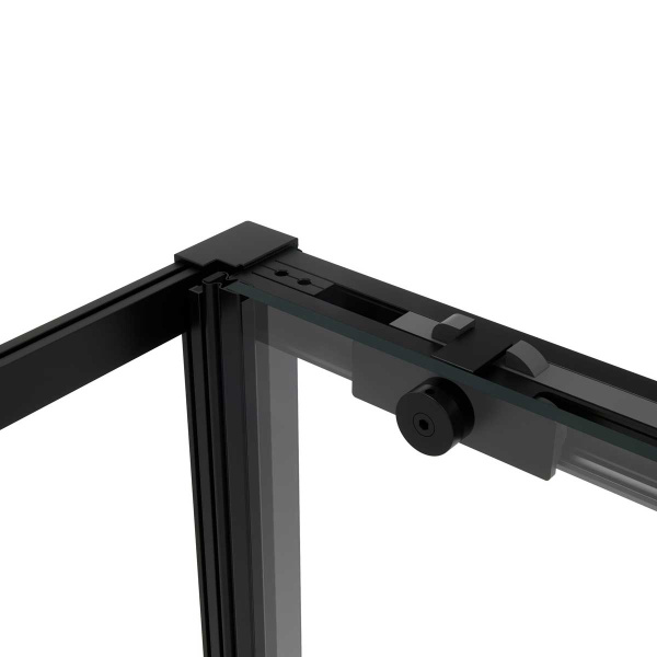 Душевой уголок Vincea Slim Soft VSR-1SS9014CLB, 1400*900, черный, стекло прозрачное
