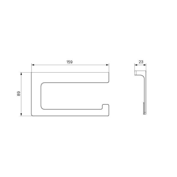 Держатель для туалетной бумаги без крышки сплав металлов IDDIS Slide хром SLISC00i43