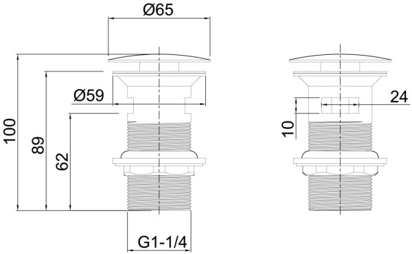 Донный клапан Allen Brau Priority 5.31023-BN никель браш