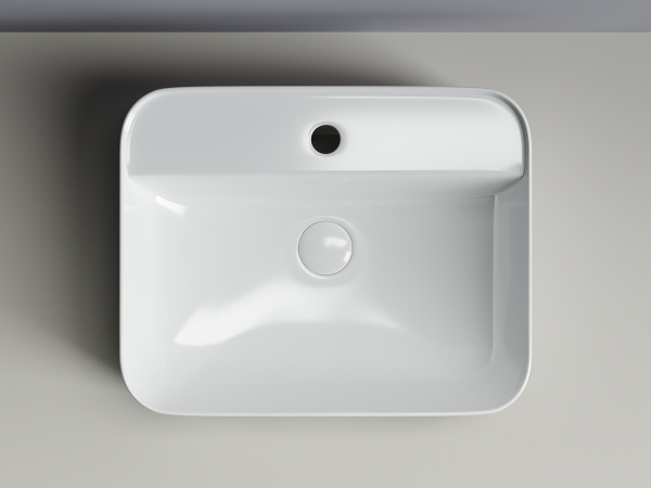 Умывальник Ceramicanova чаша накладная квадратная Element 390x390x140мм