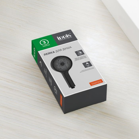 Лейка для душа IDDIS SpaHome черная SPA3F0Bi18