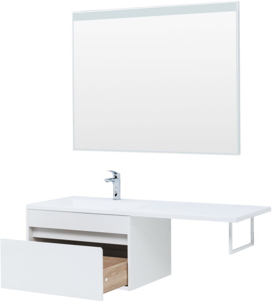 Тумба под раковину Aquanet Токио 68 белый (подвесная, 1 ящик)