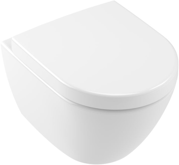 Унитаз Villeroy & Boch Subway 2.0, подвесной компактный, открытый смыв, 5606R0R1