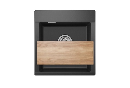 Мойка для кухни Granula Estetica 4701 черный, 47х50 см, квадратная